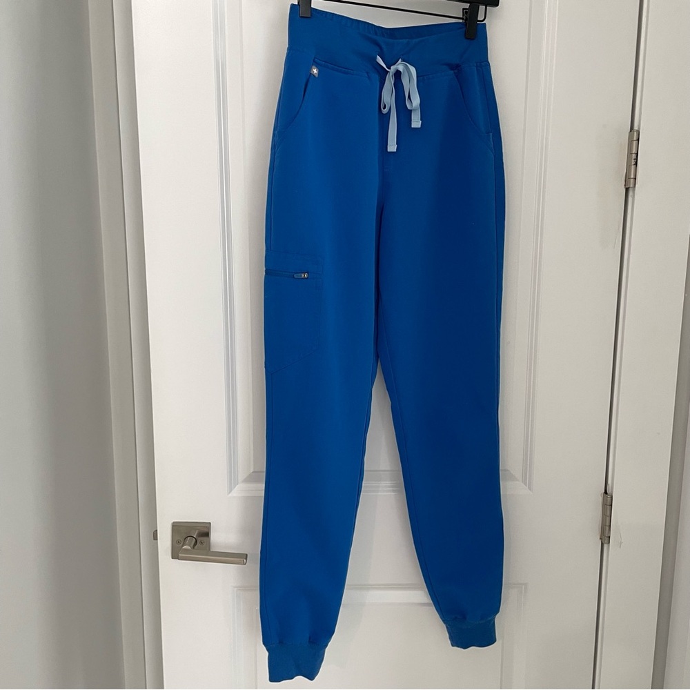 Figs Zamora Jogger Scrub Pants Royal Blue Size XS TALL medical dental. 20